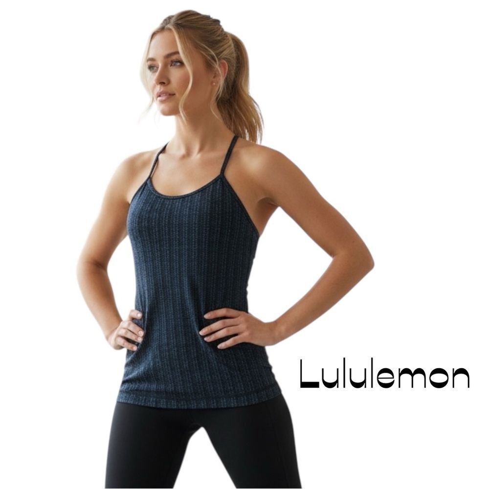 Lululemon Navy Black Racerback Tank Top NWOT Size XS